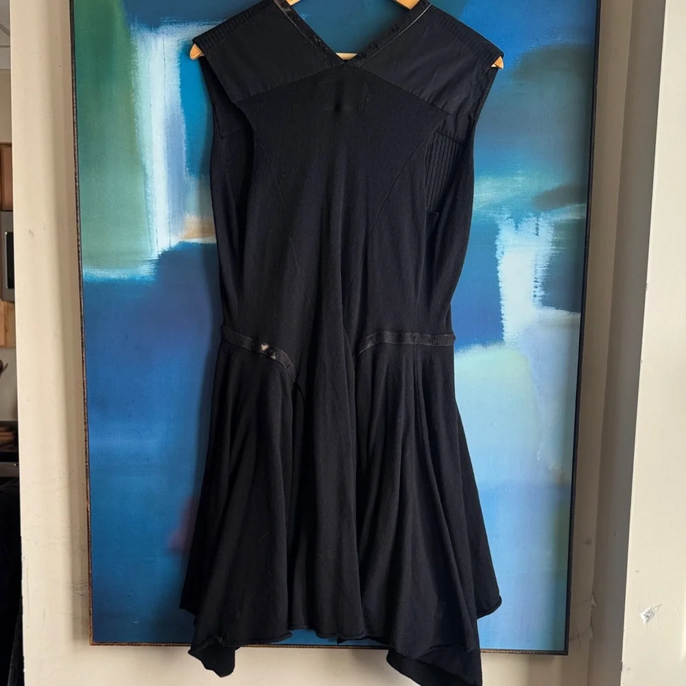 AllSaints Spitalfields Dress Black Sleeveless Women’s Size 14 Authentic Original - Picture 8 of 11